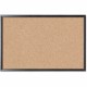 U Brands Cork Bulletin Board - 35" X 23" , Natural Cork Surface - Self-healing, Durable, Mounting System, Tackable, Sturdy - Bla