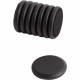 U Brands High Energy Metal Magnets - 1.25" Diameter - Round - Durable - 8 / Pack - Black