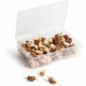 U Brands Wood Push Pins - 0.38" Shank - 0.25" Head - for Bulletin Board, Cubicle, Corkboard, Notice Board, Maps, Poster, Office,