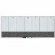 U Brands Magnetic Weekly Calendar Glass Dry Erase Board, Only for use with HIGH Energy Magnets, 14.25 x 35 Inches, White Aluminu