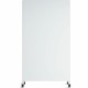 U Brands Double Sided Magnetic Glass Dry-Erase Mobile Floor Easel, 72" X 42" - Tempered Glass - Rectangle - Vertical - Floor Sta
