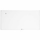 U Brands White Aluminum Framed Magnetic Porcelain Steel Board, 96" X 47" - 96" (8 ft) Width x 47" (4 ft) Height - White Porcelai