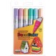 Marvy DecoColor Glossy Oil Base Paint Markers - Broad Marker Point - Pale Violet, Cream Yellow, Pale Blue, Pastel Peach, Pepperm