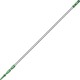 Unger OptiLoc 3-section Extension Poles - 29.53 ft Length - Green, Silver - Anodized Aluminum, Plastic, Nylon - 1 Each