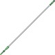 Unger OptiLoc 2-section Extension Pole - 13.12 ft Length - Green, Silver - Anodized Aluminum, Plastic - 1 Each