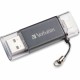 32GB Store 'n' Go Dual USB 3.2 Gen 1 Flash Drive for Apple Lightning Devices - Graphite - 32GB Graphite