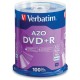 Verbatim 95098 DVD Recordable Media - DVD+R - 16x - 4.70 GB - 100 Pack Spindle - Silver - 120mm - 2 Hour Maximum Recording Time
