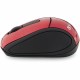 Verbatim Wireless Mini Travel Optical Mouse - Red - Radio Frequency - USB - 1600 dpi - Scroll Wheel