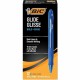 BIC Glide Bold - Bold Pen Point - 1.6 mm Pen Point Size - Conical Pen Point Style - Refillable - Retractable - Blue - Blue Barre