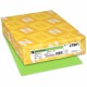 Astrobrights Color Paper - Lime Green - Letter - 8 1/2" x 11" - 24 lb Basis Weight - Smooth - 500 / Ream - Green Seal - Heavywei