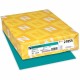 Astrobrights Color Card Stock - Terrestrial Teal - Letter - 8 1/2" x 11" - 65 lb Basis Weight - 250 / Pack - Green Seal - Acid-f