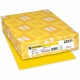 Astrobrights Color Paper - Yellow - Letter - 8 1/2" x 11" - 24 lb Basis Weight - 500 / Ream - Heavyweight, Acid-free, Lignin-fre