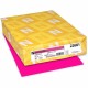 Astrobrights Color Paper - Fuchsia - Letter - 8 1/2" x 11" - 24 lb Basis Weight - Smooth - 500 / Ream - Acid-free, Lignin-free, 