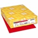 Astrobrights Color Card Stock - Re-Entry Red - Letter - 8 1/2" x 11" - 65 lb Basis Weight - Smooth - 250 / Pack - Green Seal - A