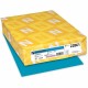 Astrobrights Colored Cardstock - Blue - Letter - 8 1/2" x 11" - 65 lb Basis Weight - Smooth - 250 / Pack - Green Seal - Heavywei