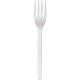 WNA 7" Plant Starch Forks - 50 / Pack - 20/Pack - Fork - Breakroom - Beige