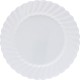 Classicware 6" Heavyweight Plates - Picnic, Party - Disposable - 6" Diameter - White - Plastic Body - 12 / Pack