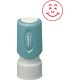 Xstamper HAPPY FACE Stamp - Design Stamp - 0.63" Impression Diameter - Red - Recycled - 1 Each