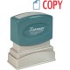 Xstamper COPY 2-color Pre-inked Stamp - Message Stamp - "COPY" - 0.50" Impression Width - 100000 Impression(s) - Red, Blue - Pol