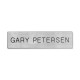 Xstamper Xecutives Name Plates - 1 Each - 8" Width x 2" Height - Wall Mountable - Plastic