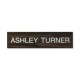 Xstamper Xecutives Name Plates - 1 Each - 10" Width x 2" Height - Wall Mountable - Plastic