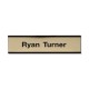 Xstamper Framed Standard Aluminum Wall Sign - 1 Each - 8" Width x 2" Height - Wall Mountable - Indoor, Outdoor - Aluminum - Blac
