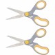 Westcott 8" Titanium Bonded Scissors - 8" Overall Length - Straight-left/right - Titanium - Pointed Tip - Gray - 2 / Pack