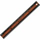 Westcott 12" KleenEarth Faux Burled Wood Ruler - 12" Length 1" Width - 1/6 Graduations - Imperial, Metric Measuring System - Pla
