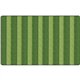 Flagship Carpets Basketweave Stripes Classroom Rug - Floor Rug - 91.20" Length x 12 ft Width - Rectangle - Green - Nylon