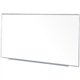Ghent 5'H Projection Porcelain Whiteboard - 120" (10 ft) Width x 60" (5 ft) Height - White Porcelain Surface - Gray Satin Alumin