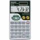 Sharp Calculators EL-344RB 10-Digit Handheld Calculator - 3-Key Memory, Sign Change, Auto Power Off - Battery/Solar Powered - Ba