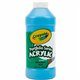 Crayola Portfolio Series Acrylic Paint - 16 fl oz - 1 Each - Brilliant Blue