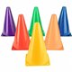 Champion Sports High Visibility Plastic Cone Set - Fluorescent Orange - Plastic