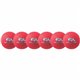 Champion Sports Rhino Skin Low Bounce Dodgeball Set - 6.30" - Low Density Foam - Neon Red - 6 / Set
