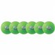 Champion Sports Rhino Skin Low Bounce Dodgeball Set - 6.30" - Low Density Foam - Neon Green - 6 / Set