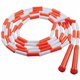 Champion Sports Plastic Segmented Jump Rope - 10 ft Length - Beaded - White, Orange - Plastic