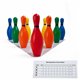 Champion Sports Multi-Color Plastic Bowling Pin Set - 10 Pack