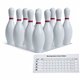 Champion Sports Plastic Bowling Pin Set - 10 Pack