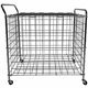 Champion Sports Portable Lockable Ball Locker - 4 Casters - Steel - 39" Length x 24" Width x 40" Height - Silver, Chrome - 1 Eac