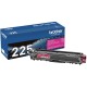 Brother Genuine TN225M High Yield Magenta Toner Cartridge - Laser - High Yield - 2200 Pages - Magenta - 1 Each