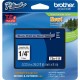 Brother P-touch TZe Laminated Tape Cartridges - 15/64" Width - Rectangle - Clear, Black - 1 Each - Water Resistant - Grease Resi
