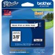 Brother P-touch TZe Laminated Tape Cartridges - 3/8" Width - Rectangle - White - Polyethylene Terephthalate (PET), Polyester Fil