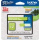 Brother P-Touch TZe Laminated Tape - 15/32" Width x 16 13/32 ft Length - Rectangle - Direct Thermal, Thermal Transfer - Lime Gre