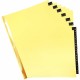 Business Source A-Z Black Leather Tab Index Dividers - 26 Printed Tab(s) - Character - A-Z - 8.5" Divider Width x 11" Divider Le