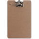 Business Source Lever Archboard - 2" Clip Capacity - 8 1/2" x 14" - Lever Arch - Hardboard - Brown - 1 Each
