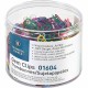 Business Source Vinyl-coated Gem Clips - Jumbo - 2" Length x 0.5" Width - for Paper - Rust Resistant - 250 / Box - Assorted