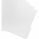 Business Source White Tab Double-reverse Print-on Index - Print-on Tab(s) - 5 Tab(s)/Set - 9" Divider Width - Letter - 8.50" Wid