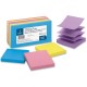 Business Source Reposition Pop-up Adhesive Notes - 3" x 3" - Square - Assorted - Removable, Repositionable, Solvent-free Adhesiv