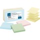 Business Source Reposition Pop-up Adhesive Notes - 3" x 3" - Square - Assorted Pastel - Removable, Repositionable, Solvent-free 