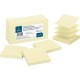 Business Source Reposition Pop-up Adhesive Notes - 3" x 3" - Square - Yellow - Removable, Repositionable, Solvent-free Adhesive 